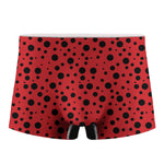 Ladybug Spots Pattern Print Men's Boxer Briefs