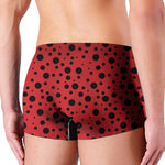 Ladybug Spots Pattern Print Men's Boxer Briefs