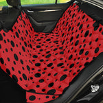 Ladybug Spots Pattern Print Pet Car Back Seat Cover