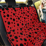 Ladybug Spots Pattern Print Pet Car Back Seat Cover