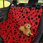 Ladybug Spots Pattern Print Pet Car Back Seat Cover