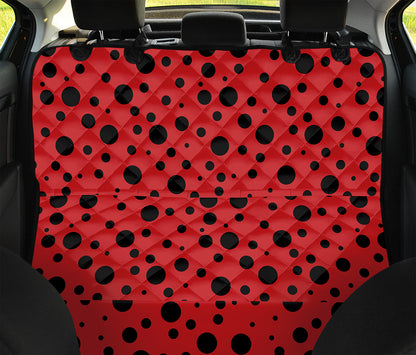 Ladybug Spots Pattern Print Pet Car Back Seat Cover