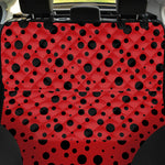 Ladybug Spots Pattern Print Pet Car Back Seat Cover