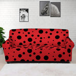 Ladybug Spots Pattern Print Sofa Cover