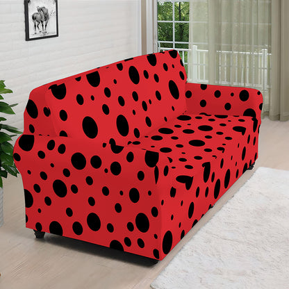Ladybug Spots Pattern Print Sofa Cover