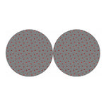 Ladybug Striped Pattern Print Car Coasters