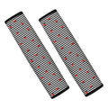 Ladybug Striped Pattern Print Car Seat Belt Covers