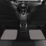 Ladybug Striped Pattern Print Front and Back Car Floor Mats