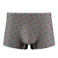 Ladybug Striped Pattern Print Men's Boxer Briefs