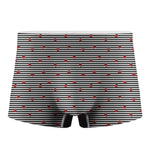 Ladybug Striped Pattern Print Men's Boxer Briefs