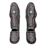 Ladybug Striped Pattern Print Muay Thai Shin Guard