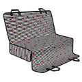 Ladybug Striped Pattern Print Pet Car Back Seat Cover