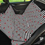 Ladybug Striped Pattern Print Pet Car Back Seat Cover