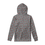 Ladybug Striped Pattern Print Pullover Hoodie