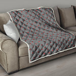 Ladybug Striped Pattern Print Quilt