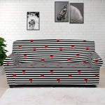 Ladybug Striped Pattern Print Sofa Cover