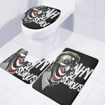 Laughing Joker Why So Serious Print 3 Piece Bath Mat Set
