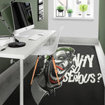 Laughing Joker Why So Serious Print Area Rug
