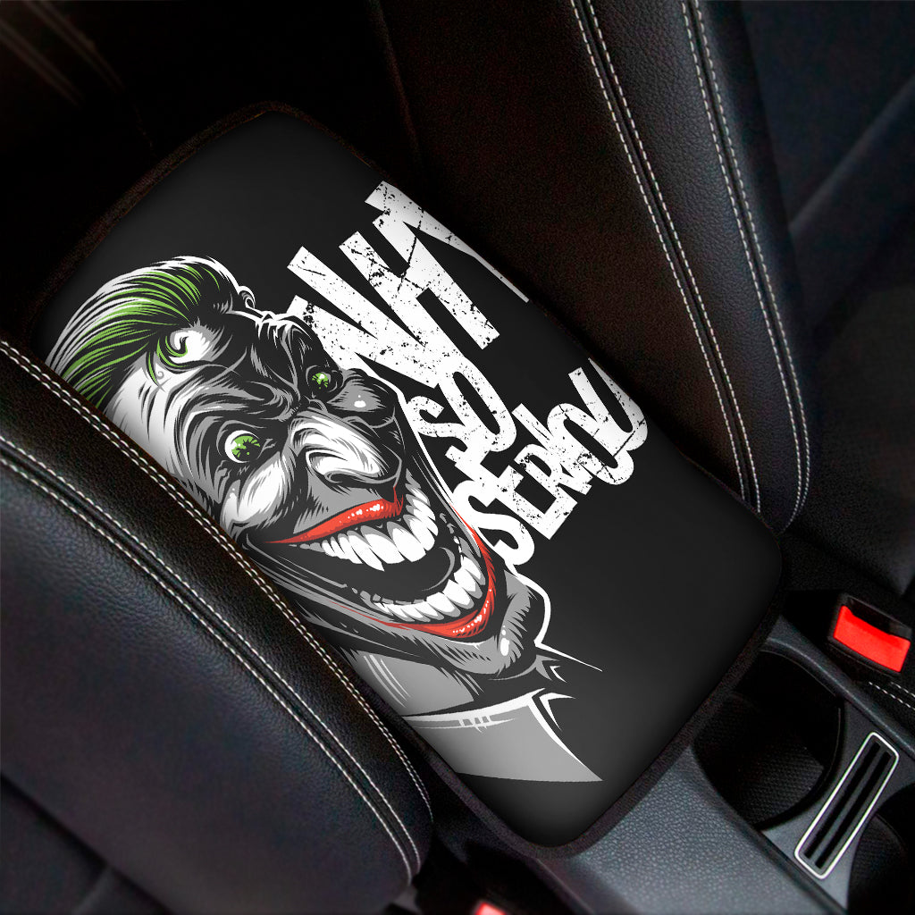 Laughing Joker Why So Serious Print Car Center Console Cover