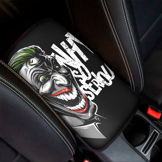 Laughing Joker Why So Serious Print Car Center Console Cover