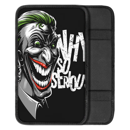Laughing Joker Why So Serious Print Car Center Console Cover