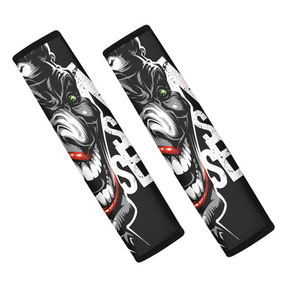Laughing Joker Why So Serious Print Car Seat Belt Covers