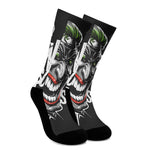 Laughing Joker Why So Serious Print Crew Socks