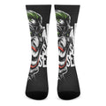 Laughing Joker Why So Serious Print Crew Socks