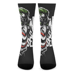 Laughing Joker Why So Serious Print Crew Socks