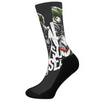 Laughing Joker Why So Serious Print Crew Socks