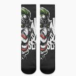 Laughing Joker Why So Serious Print Crew Socks