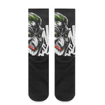Laughing Joker Why So Serious Print Crew Socks