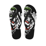 Laughing Joker Why So Serious Print Flip Flops