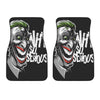 Laughing Joker Why So Serious Print Front Car Floor Mats