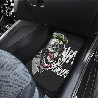 Laughing Joker Why So Serious Print Front Car Floor Mats