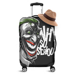 Laughing Joker Why So Serious Print Luggage Cover