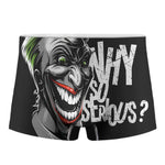 Laughing Joker Why So Serious Print Men's Boxer Briefs