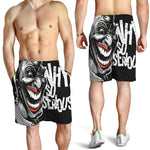 Laughing Joker Why So Serious Print Men's Shorts