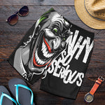 Laughing Joker Why So Serious Print Men's Shorts