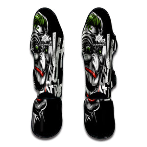 Laughing Joker Why So Serious Print Muay Thai Shin Guard