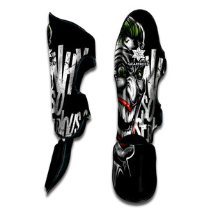 Laughing Joker Why So Serious Print Muay Thai Shin Guard