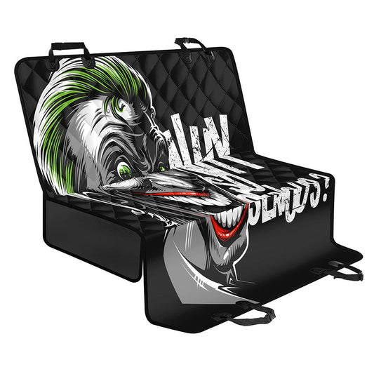 Laughing Joker Why So Serious Print Pet Car Back Seat Cover