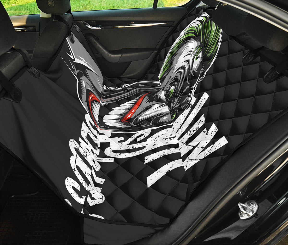 Laughing Joker Why So Serious Print Pet Car Back Seat Cover