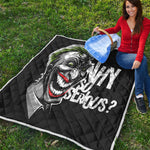 Laughing Joker Why So Serious Print Quilt