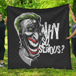 Laughing Joker Why So Serious Print Quilt