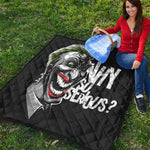 Laughing Joker Why So Serious Print Quilt