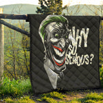 Laughing Joker Why So Serious Print Quilt