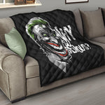 Laughing Joker Why So Serious Print Quilt