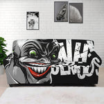 Laughing Joker Why So Serious Print Sofa Cover