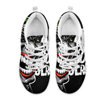 Laughing Joker Why So Serious Print White Sneakers